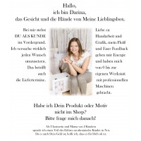 Personalisierte Erinnerungsbox mit Regenbogen und Fischsymbol zur Kommunion, Konfirmation oder Taufe