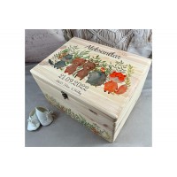 Memory box forest animals nature box