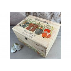 Memory box forest animals nature box