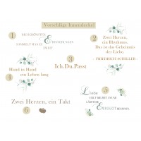 Erinnerungskiste Hochzeit Motiv Buchstaben Floral 