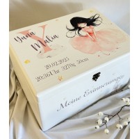 Erinnerungsbox Mädchen Schneewittchen, mit Geburtsdaten personalisiert