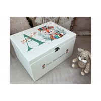 Erinnerungsbox Motiv Indianer Fuchs mit Geburtsdaten