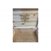 Memory box with bear moon motif and dates of birth, nature box